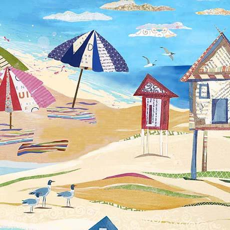 Beach_Day-Beach_Scenic_Blue_2600-32057-B_Cotton_Fabric