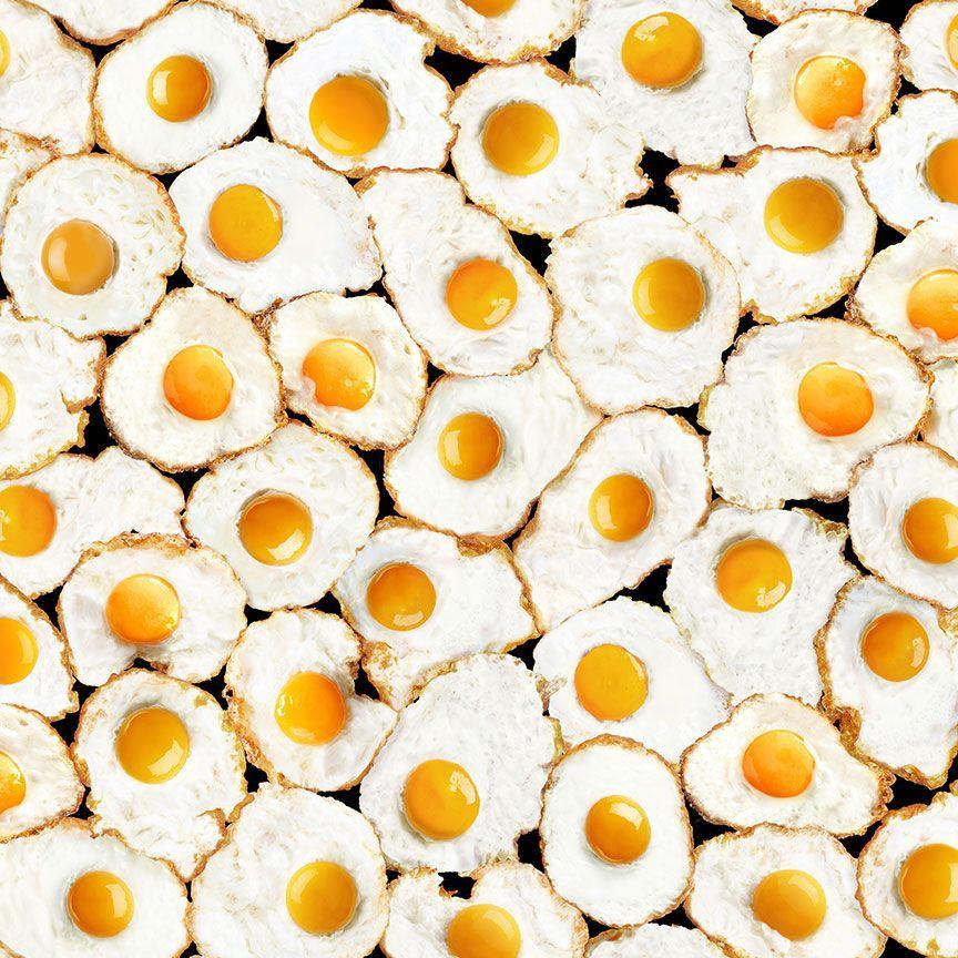 Fried_Eggs-White_FOOD-CD3350-WHITE_cotton_fabric